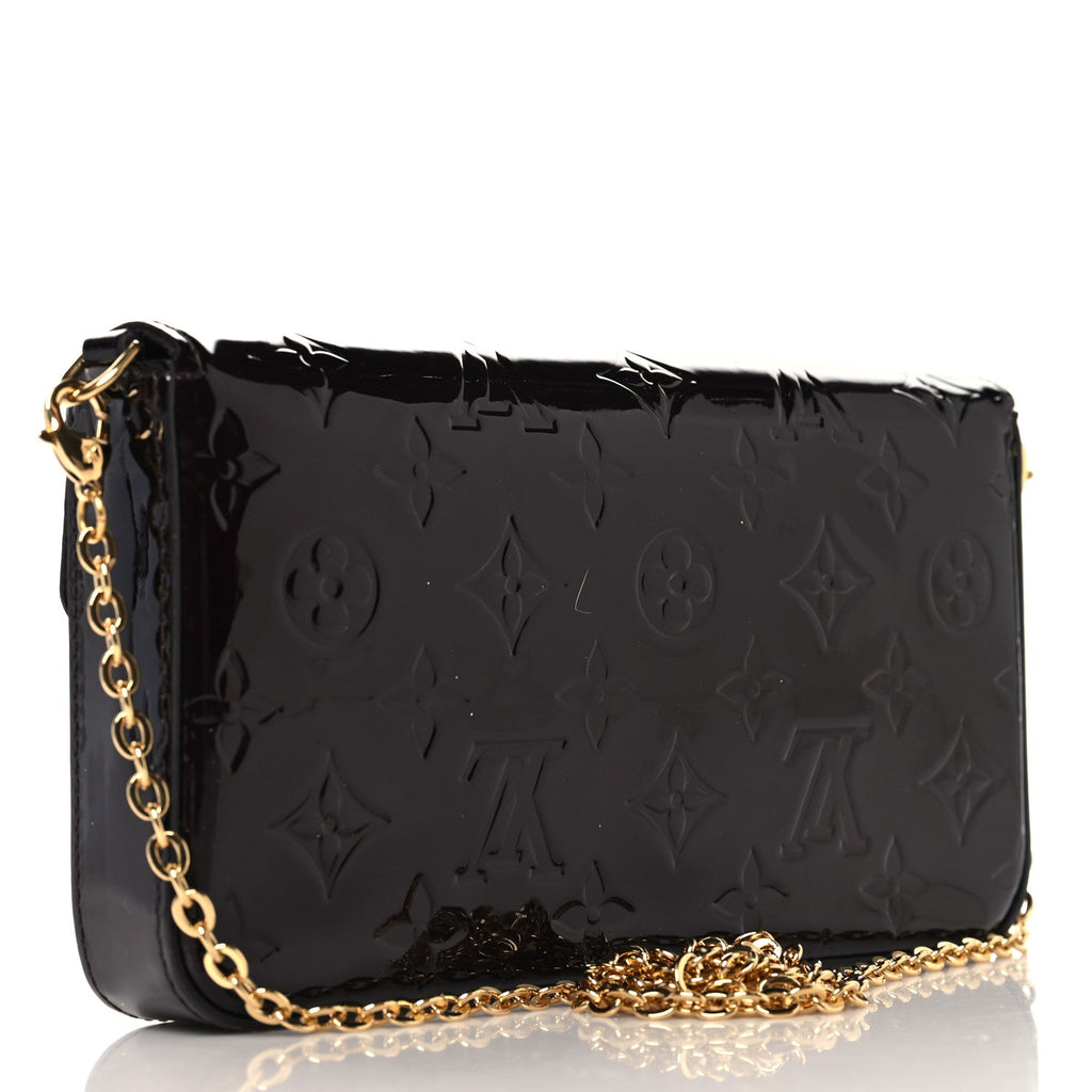 Vernis Pochette Felicie Chain Wallet Amarante