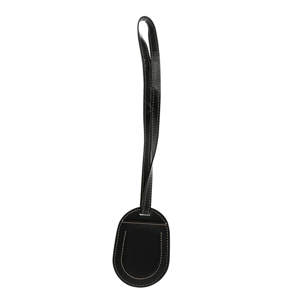 Calfskin Luggage Tag Black