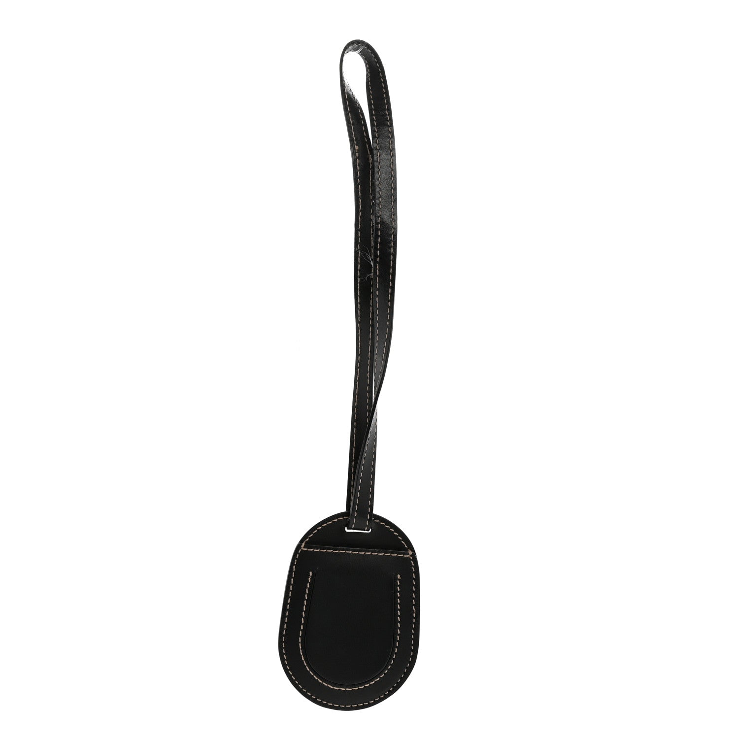 Calfskin Luggage Tag Black