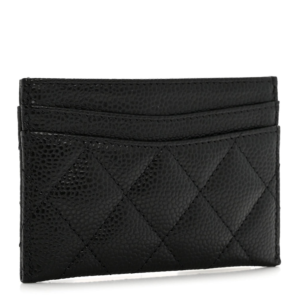 Caviar Quilted  Holder Black