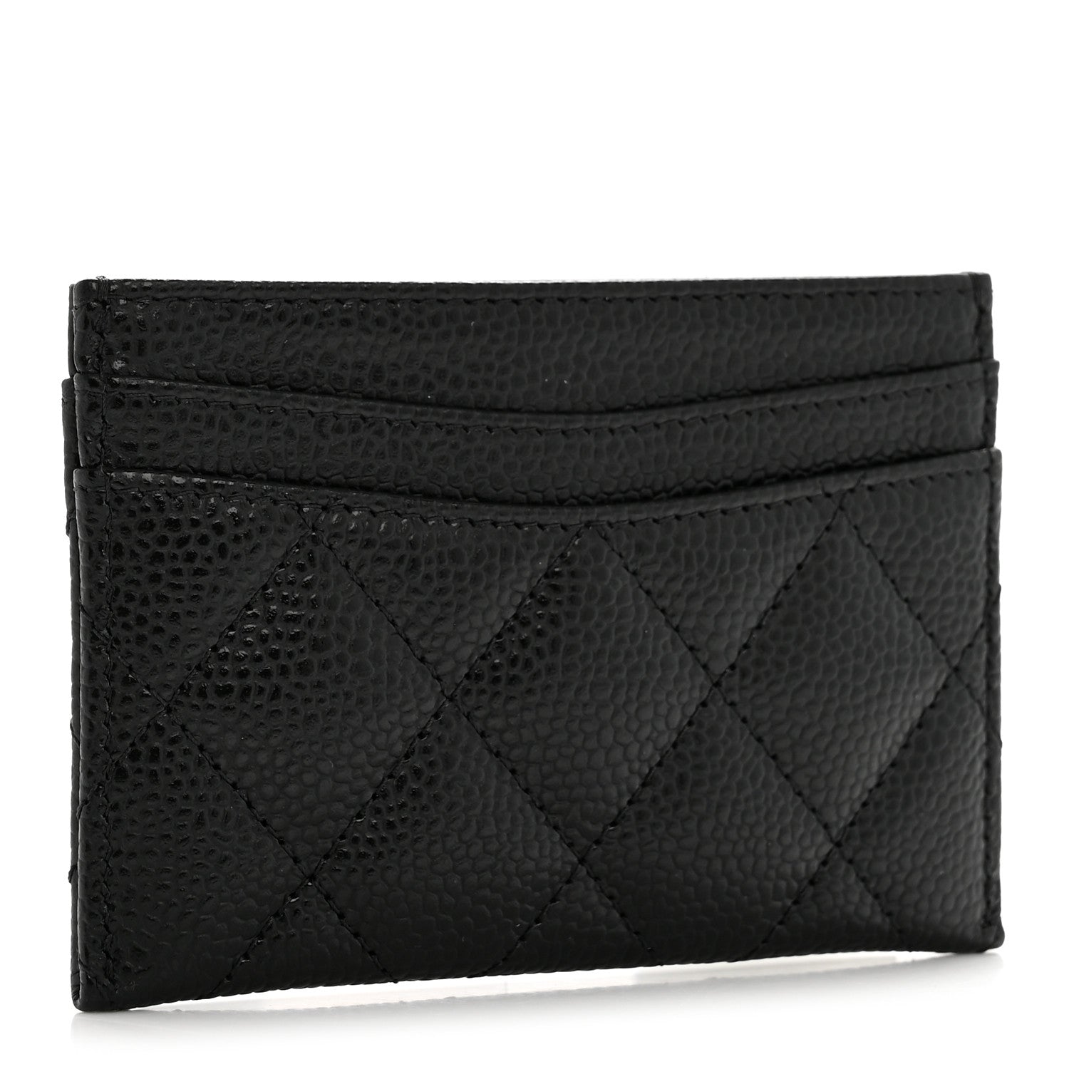 Caviar Quilted  Holder Black