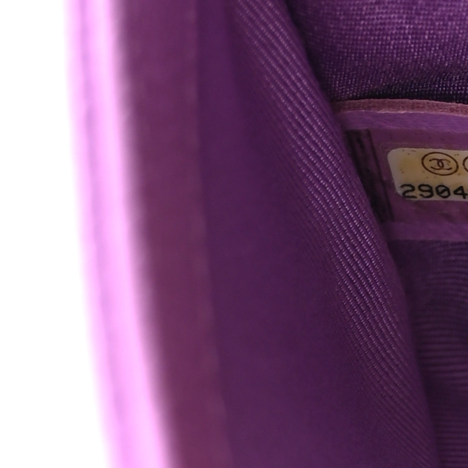 Caviar Quilted Small Boy Flap Purple