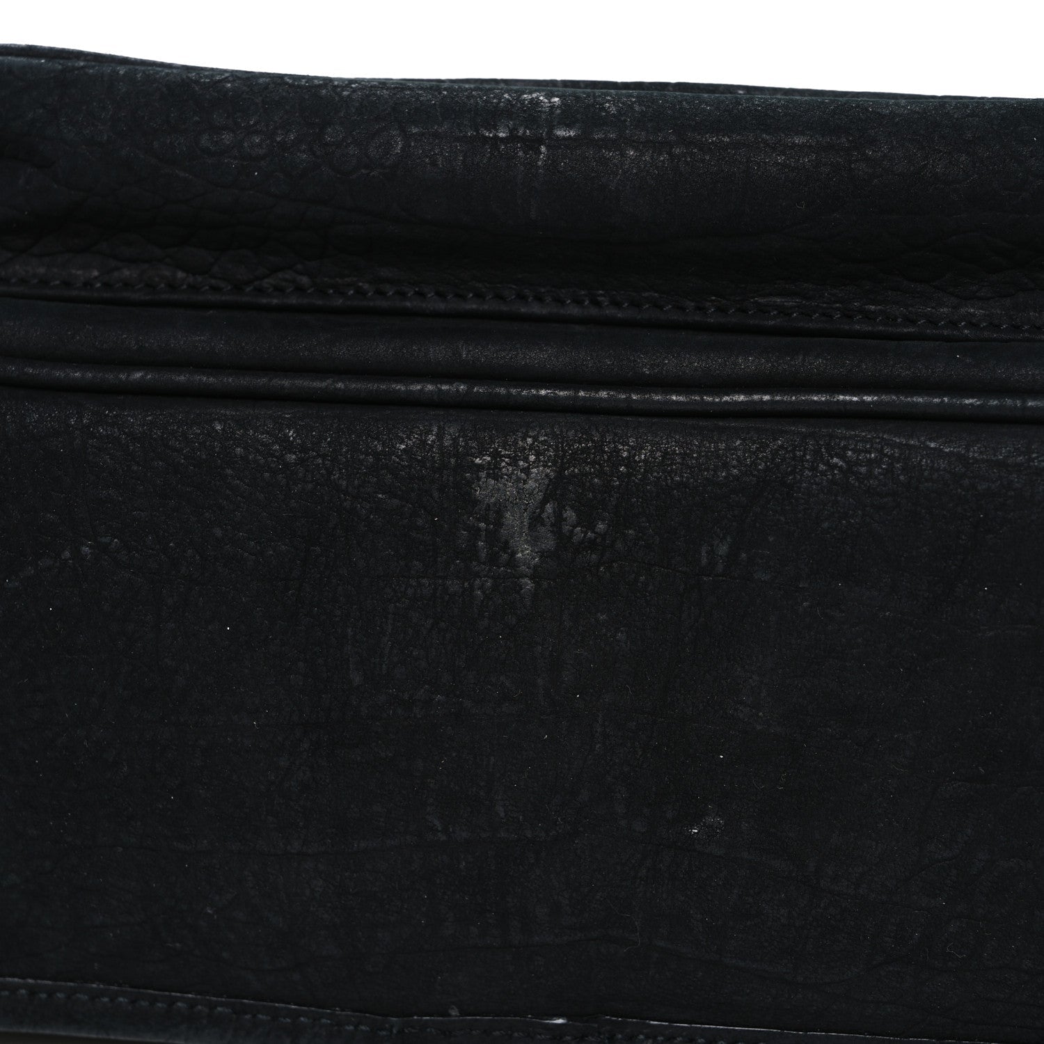 Nubuck Crocodile Embossed Monogram Medium Niki Chain Satchel Black