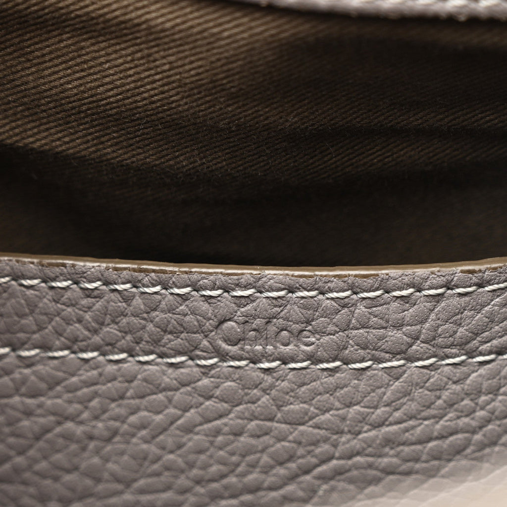 Calfskin Medium Marcie Round Crossbody Bag Cashmere Grey