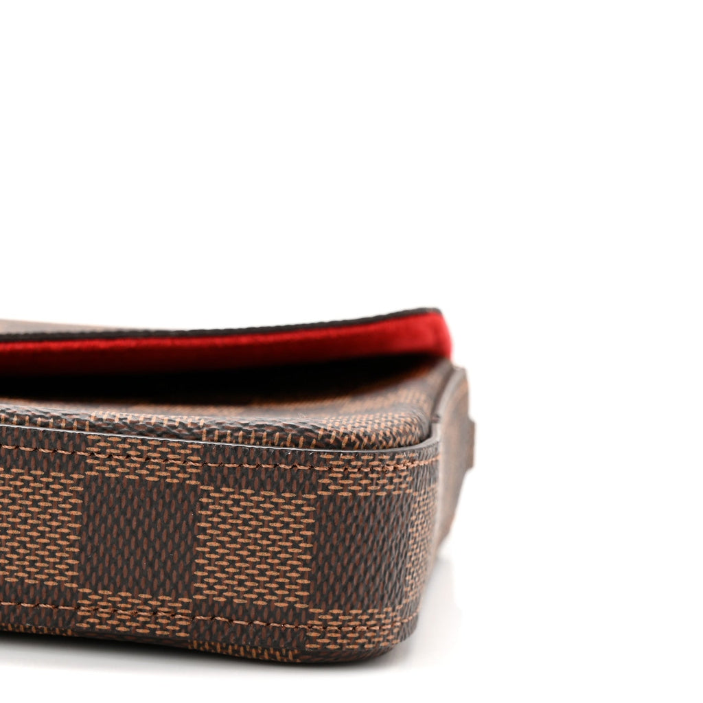 Damier Ebene Pochette Felicie Chain Wallet