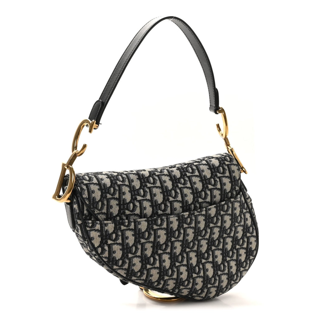 Oblique Saddle Bag Blue