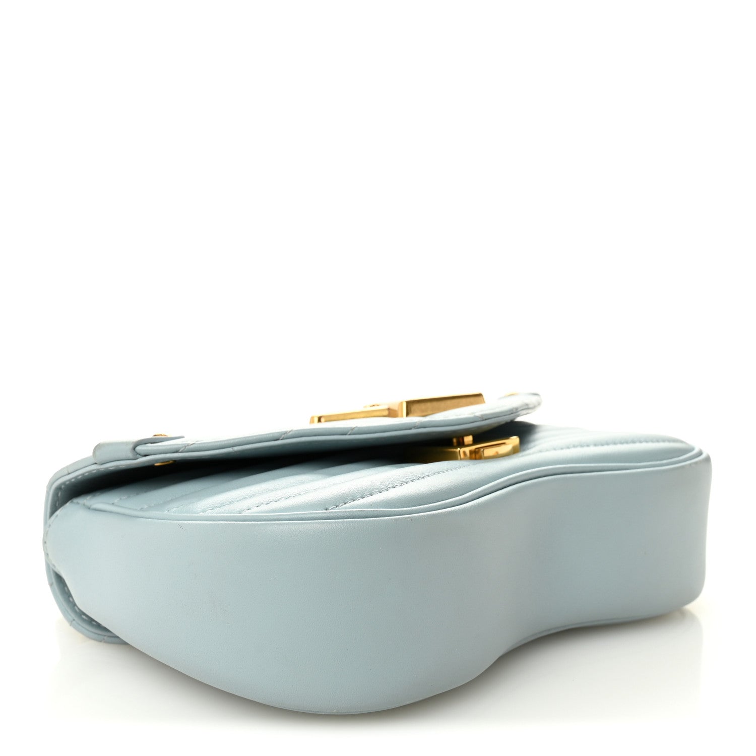 Calfskin New Wave Chain PM Porcelain Blue