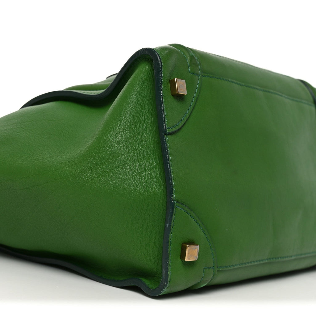 Smooth Calfskin Mini Luggage Green
