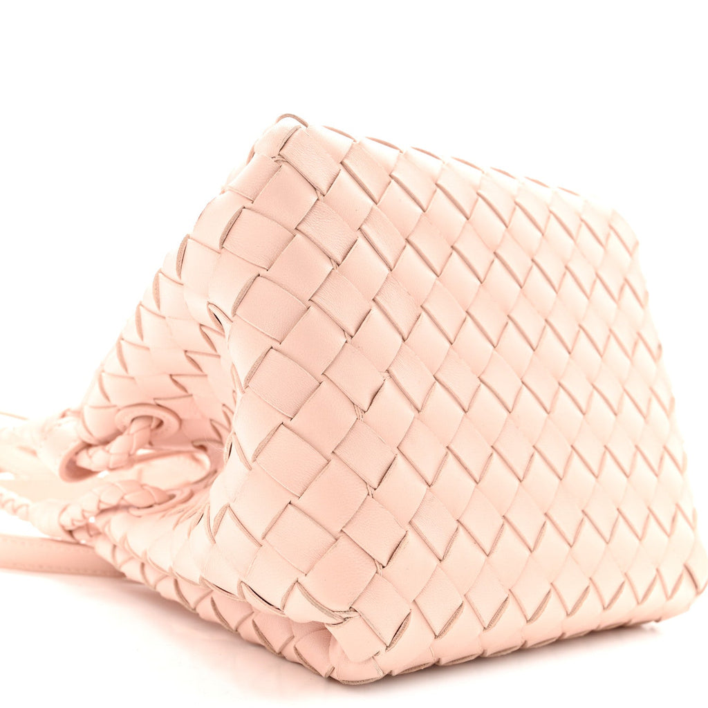 Nappa Intrecciato Small Parachute Shoulder Bag Cameo