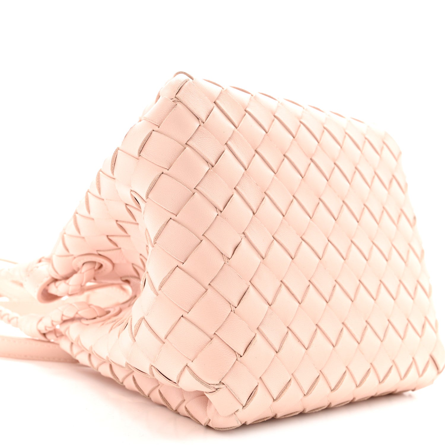 Nappa Intrecciato Small Parachute Shoulder Bag Cameo