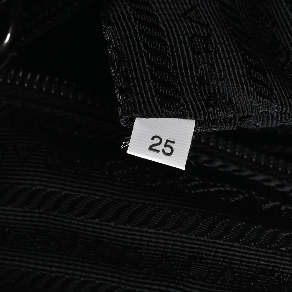Nylon New Vela Studded Messenger Bag Black