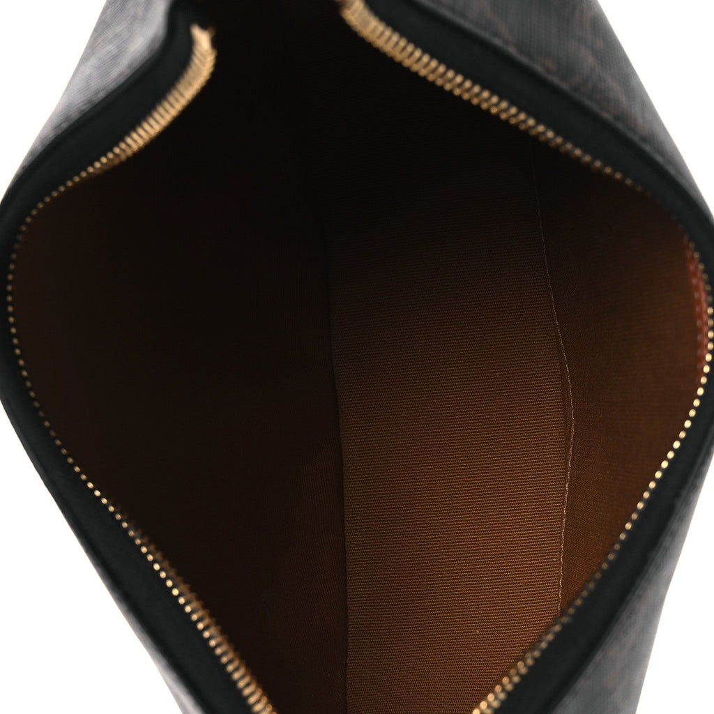Triomphe Canvas Calfskin Ava Shoulder Bag Tan
