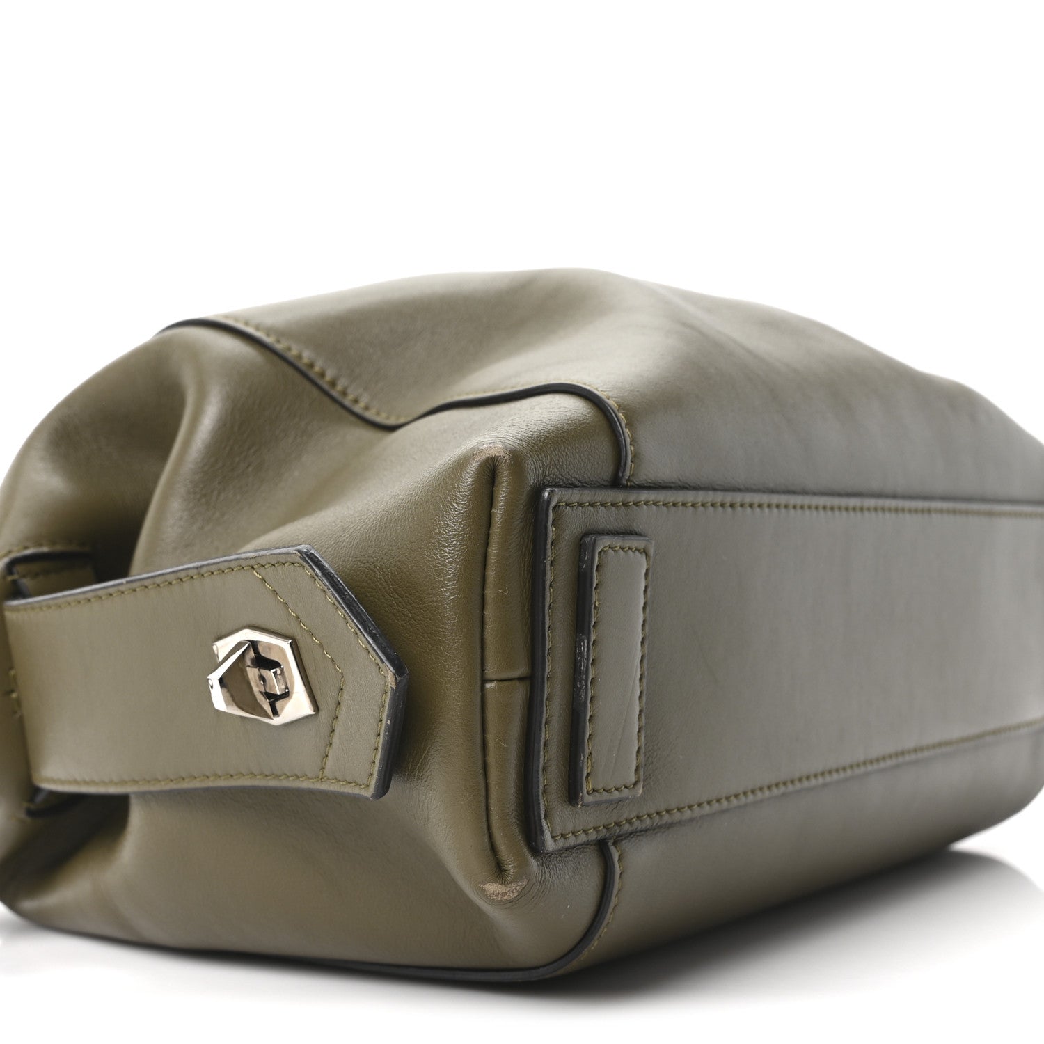 Smooth Calfskin Small Soft Antigona Dark Khaki