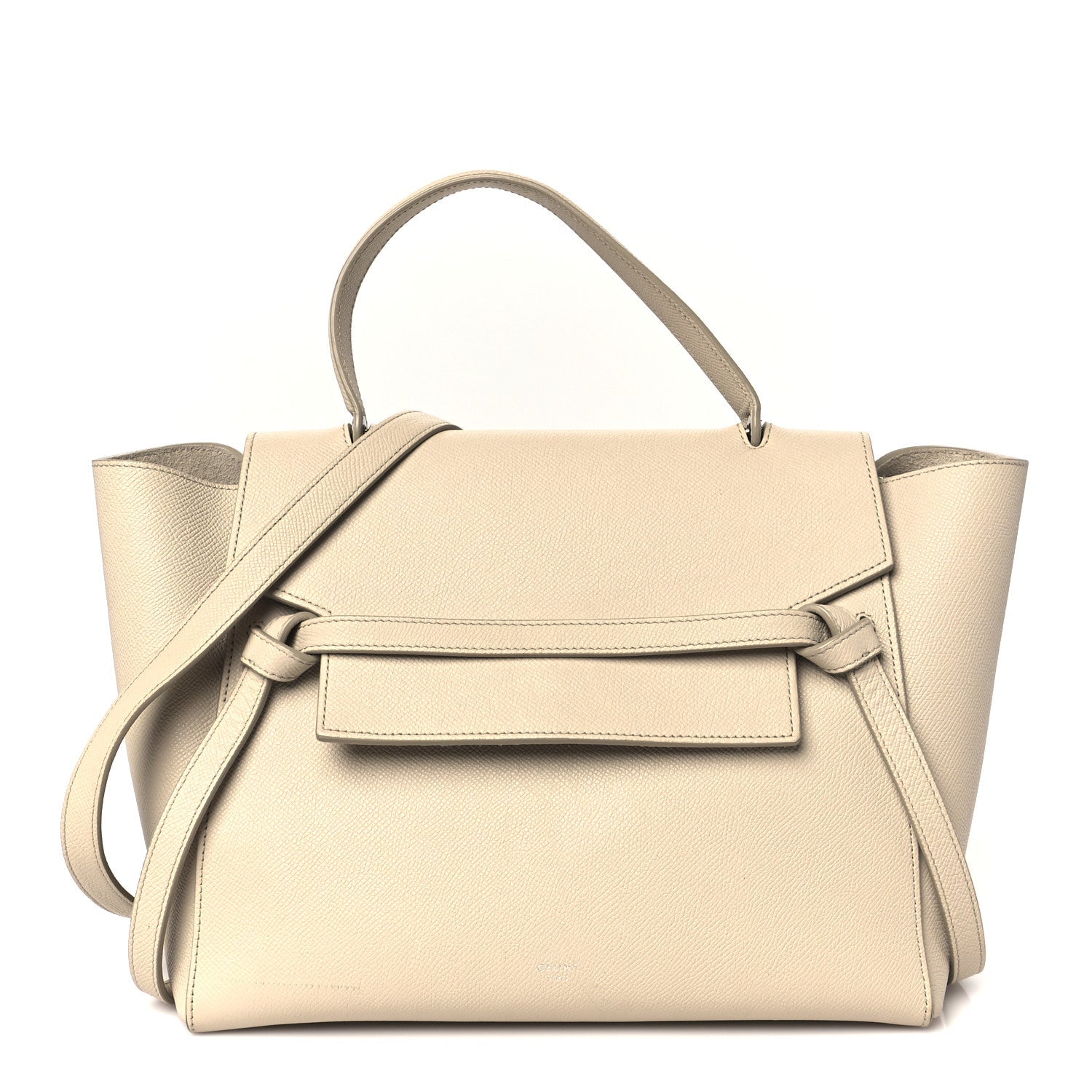 Grained Calfskin Mini Belt Bag Light Taupe