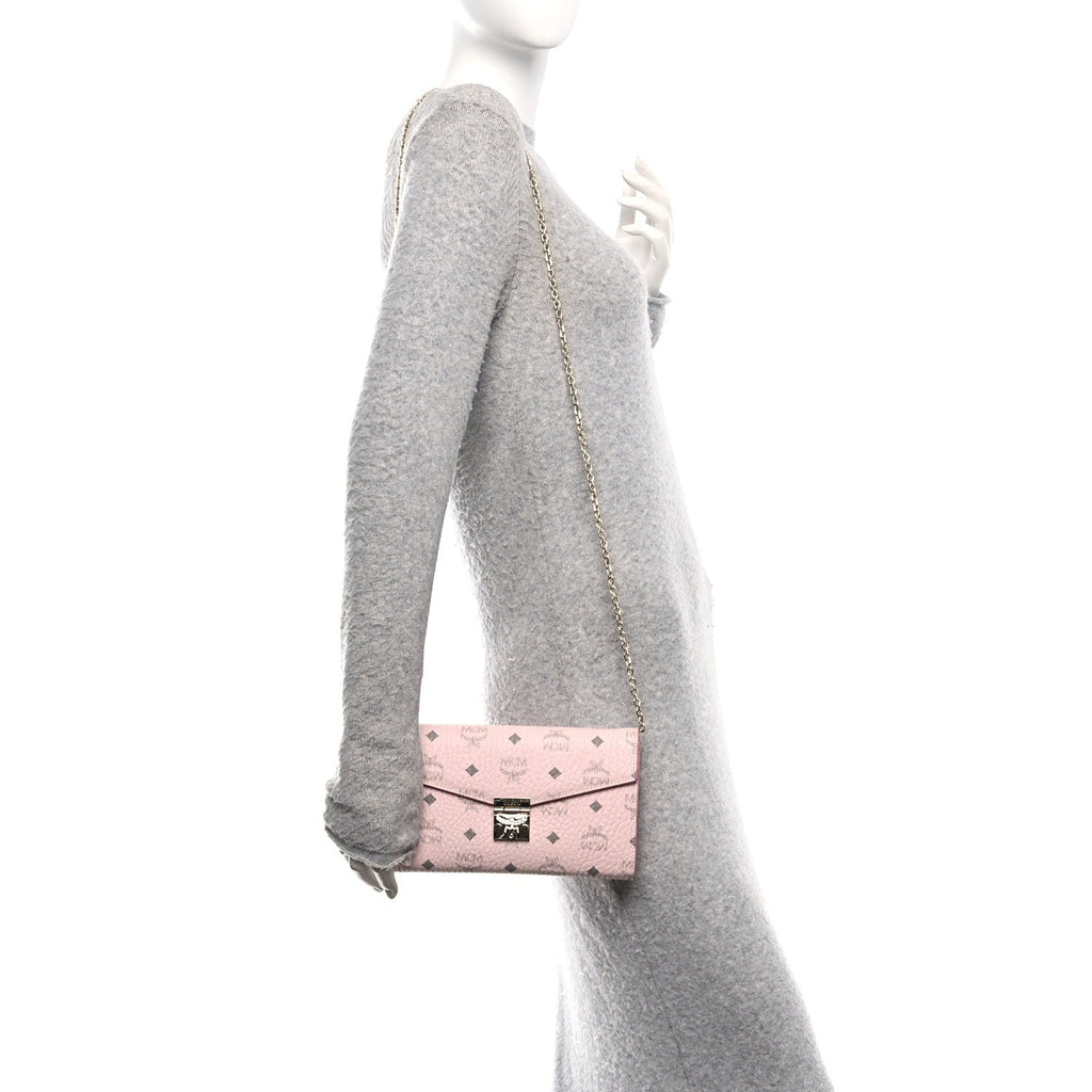 Visetos Medium Patricia Wallet On Chain Soft Pink