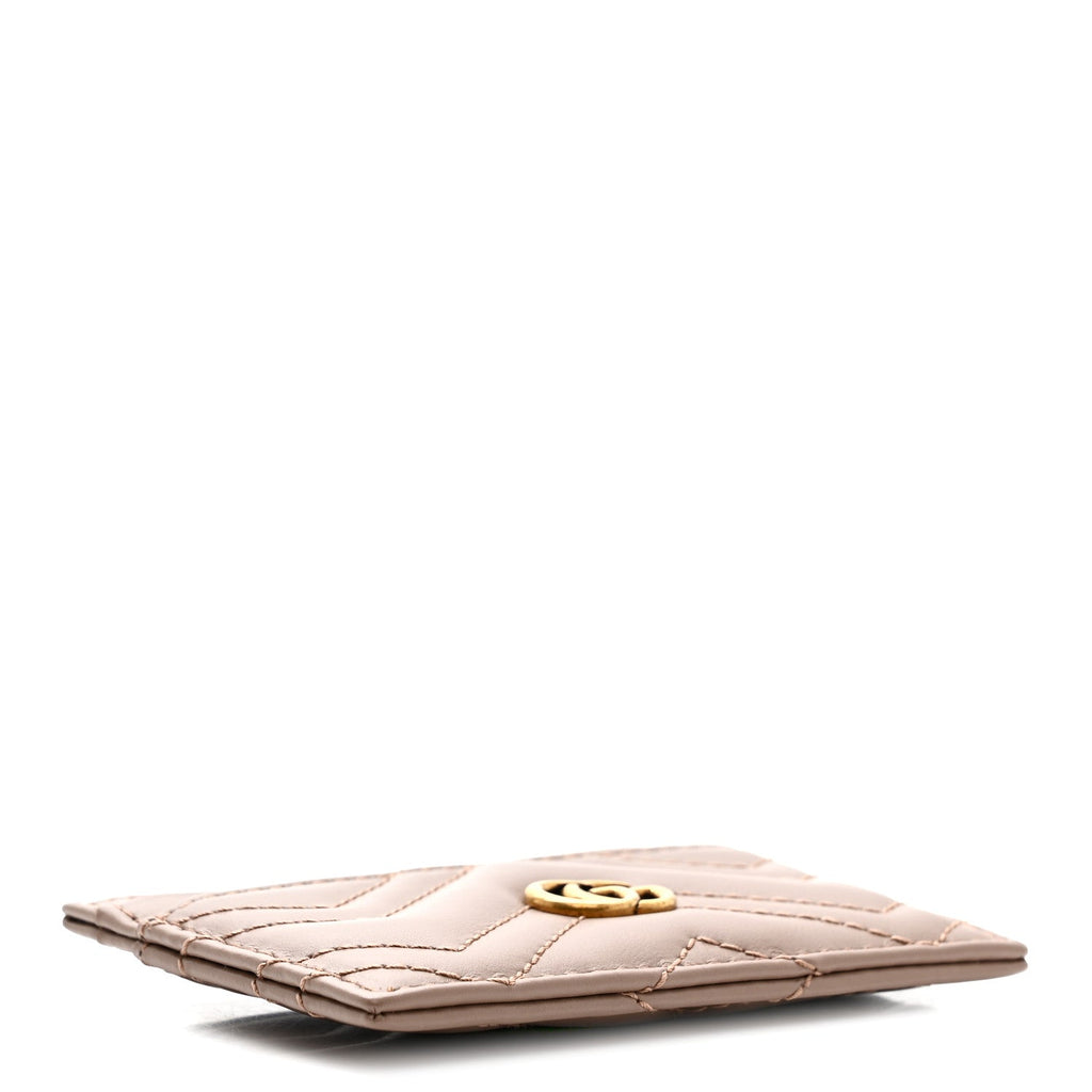 Calfskin Matelasse GG Marmont  Holder Porcelain Rose