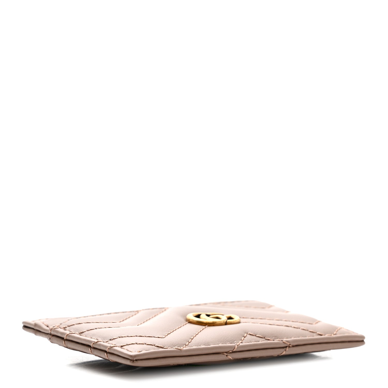 Calfskin Matelasse GG Marmont  Holder Porcelain Rose