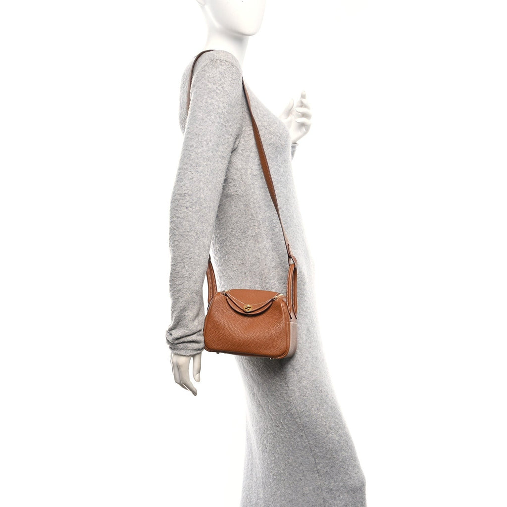 Taurillon Clemence Mini Lindy 20 Gold