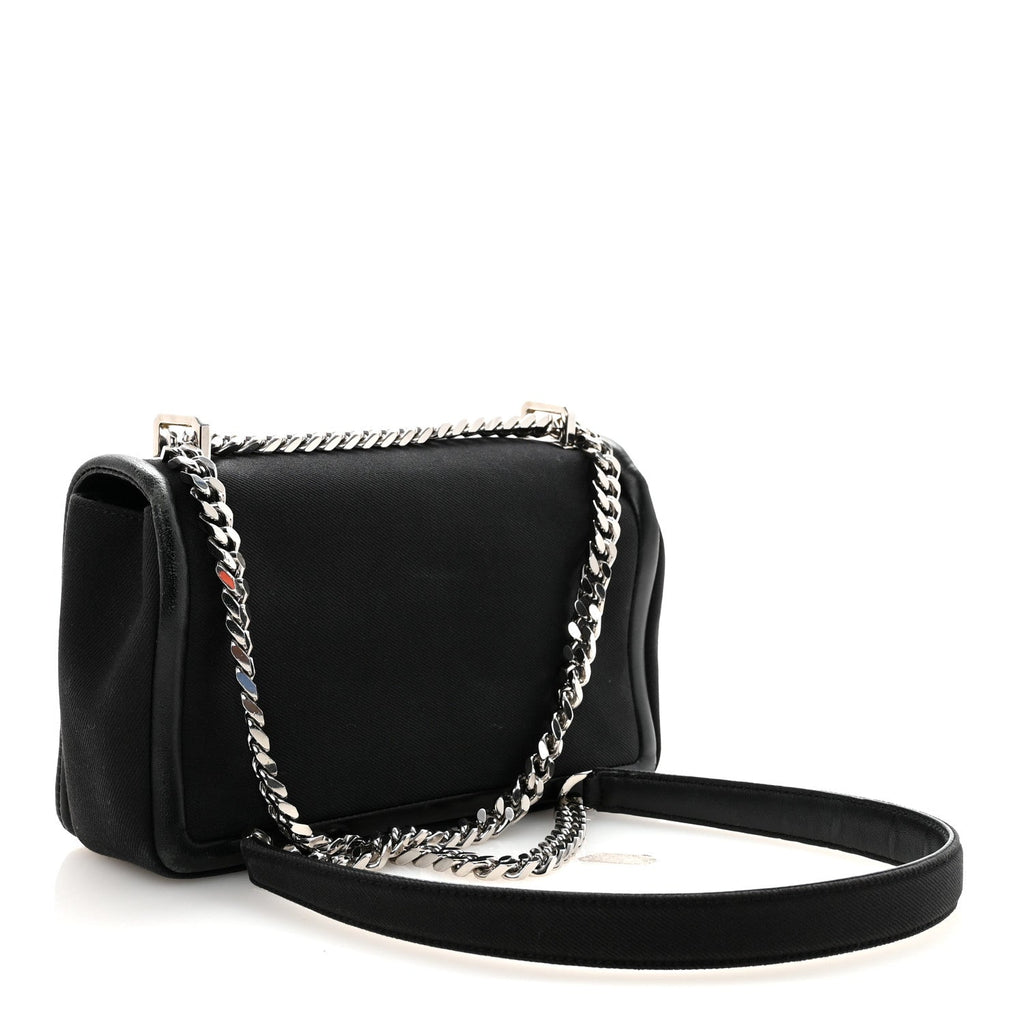 Canvas Printed Small Love Lola Bag Black