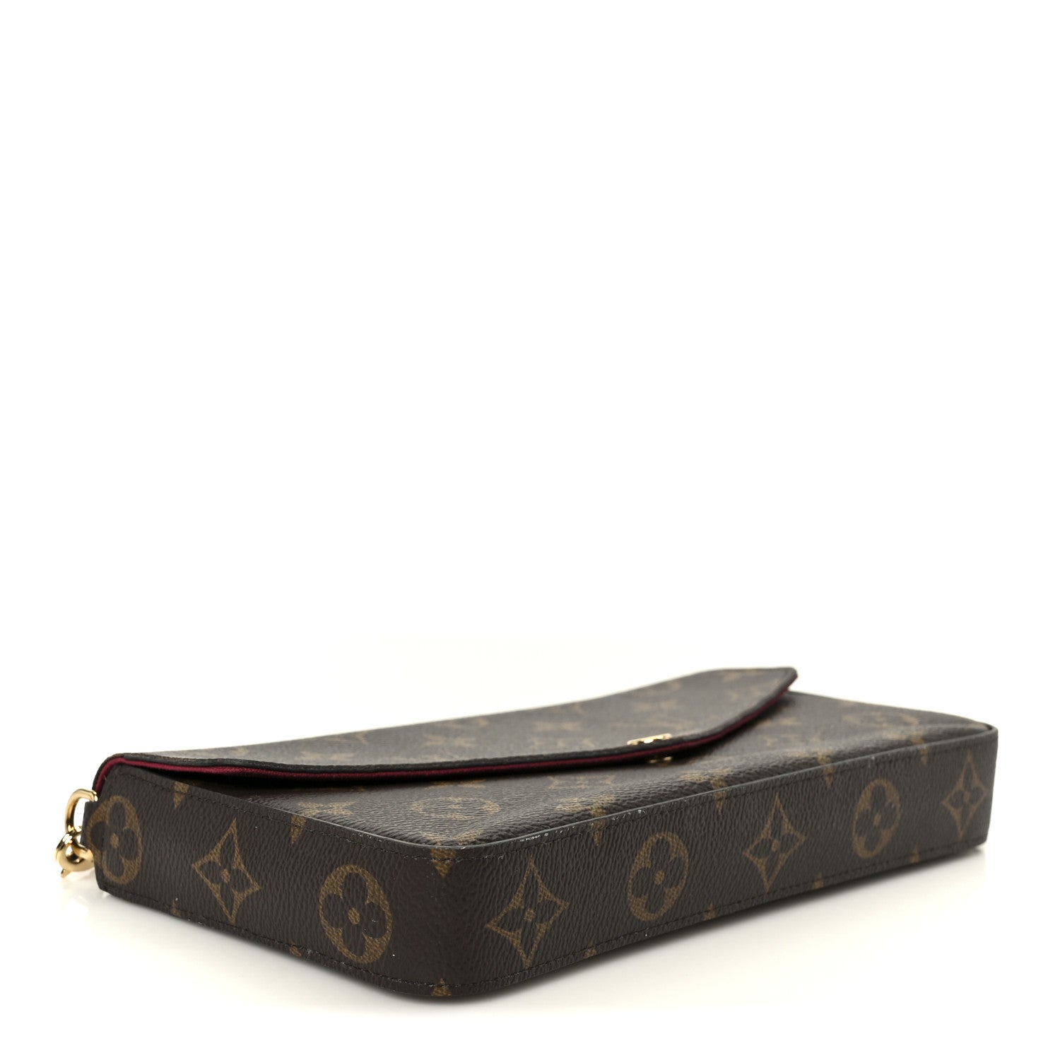 Monogram Pochette Felicie Chain Wallet Fuchsia