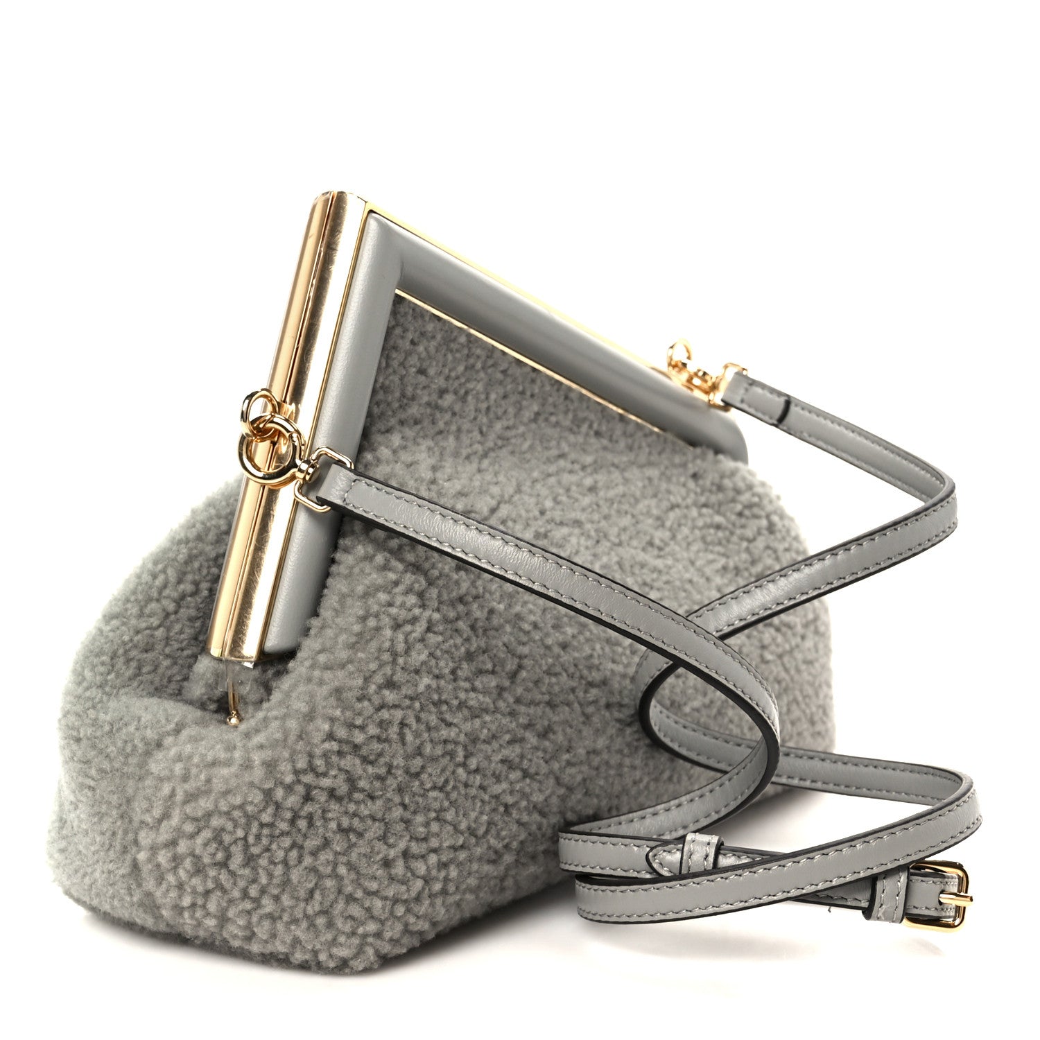 Shearling Small Fendi First Ghiaccio Oro Soft