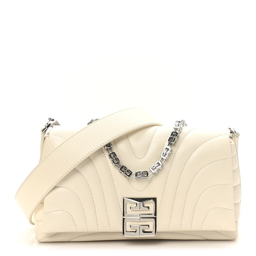 Calfskin Quilted Small 4G Shoulder Bag Ivory