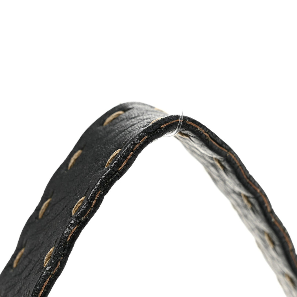 Calfskin Romano Selleria Baguette Black