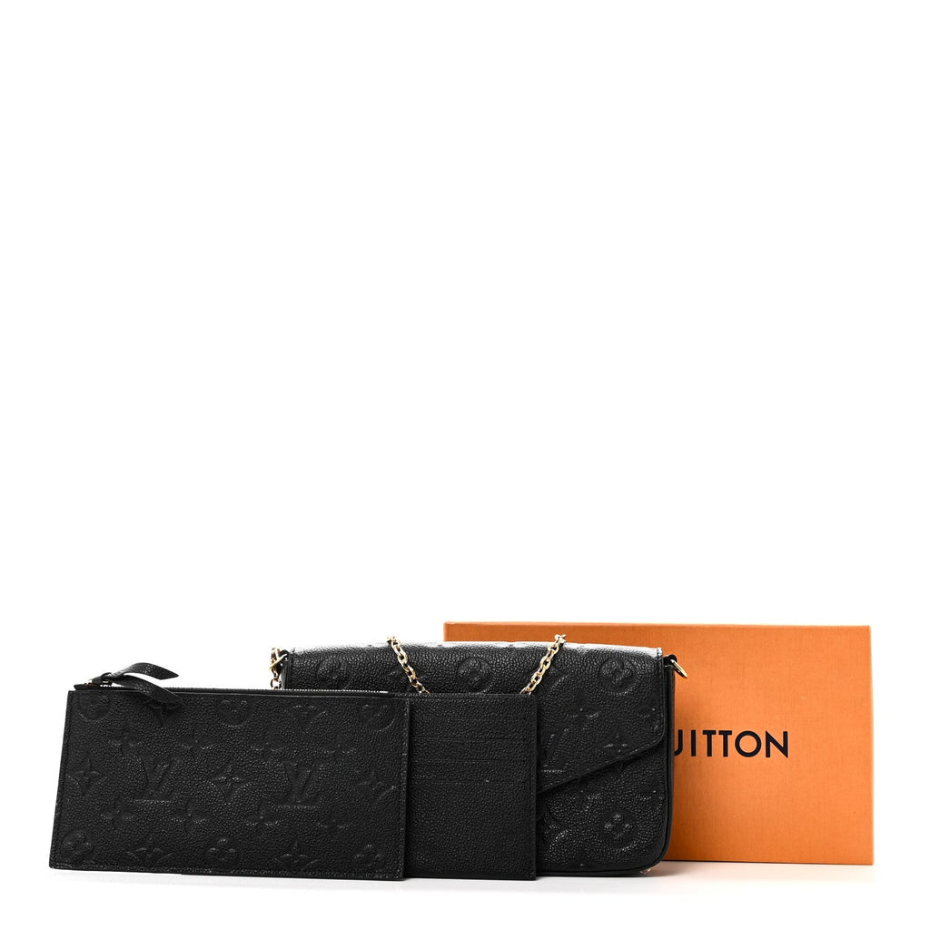 Empreinte Pochette Felicie Chain Wallet Black