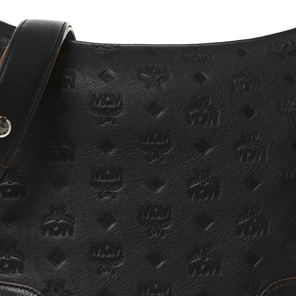 Calfskin Ottomar Monogram Klara Medium Hobo Black