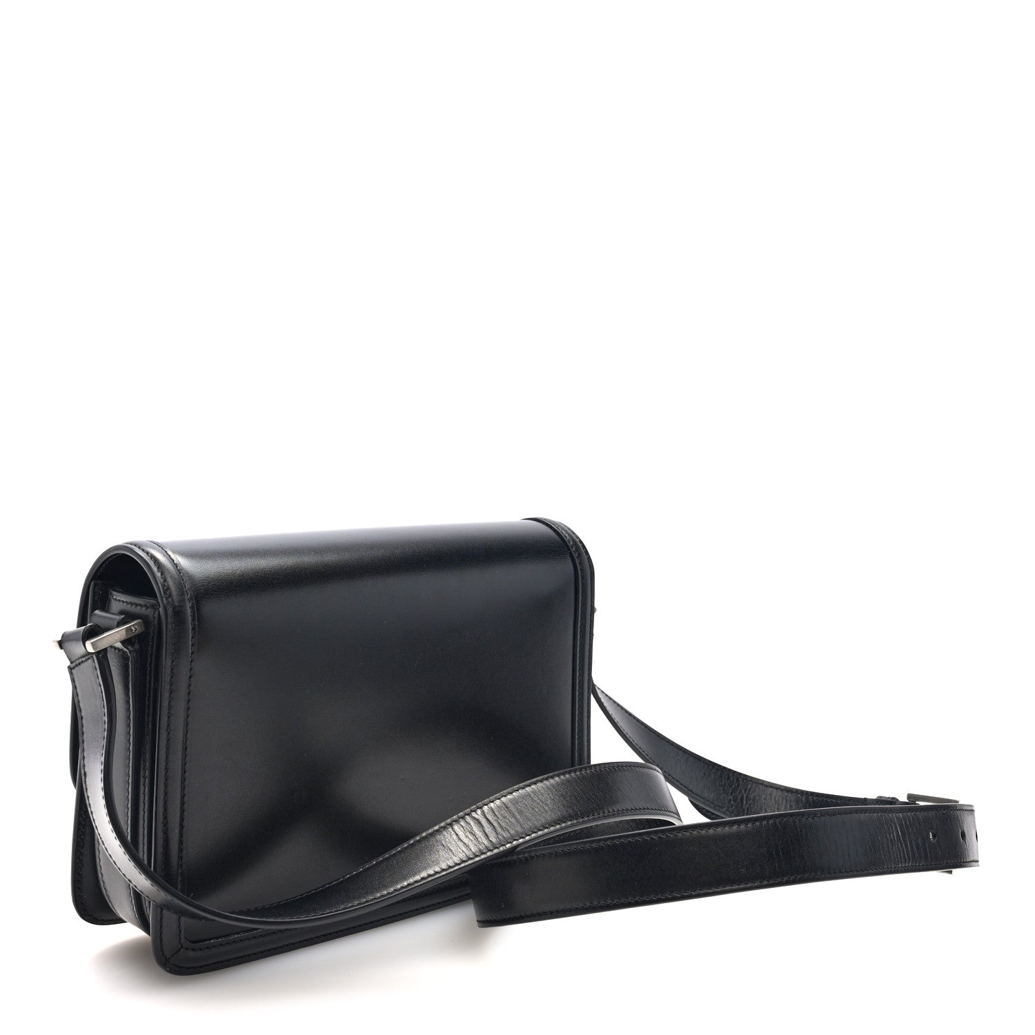 Box Calfskin Monogram Medium Solferino Satchel Black