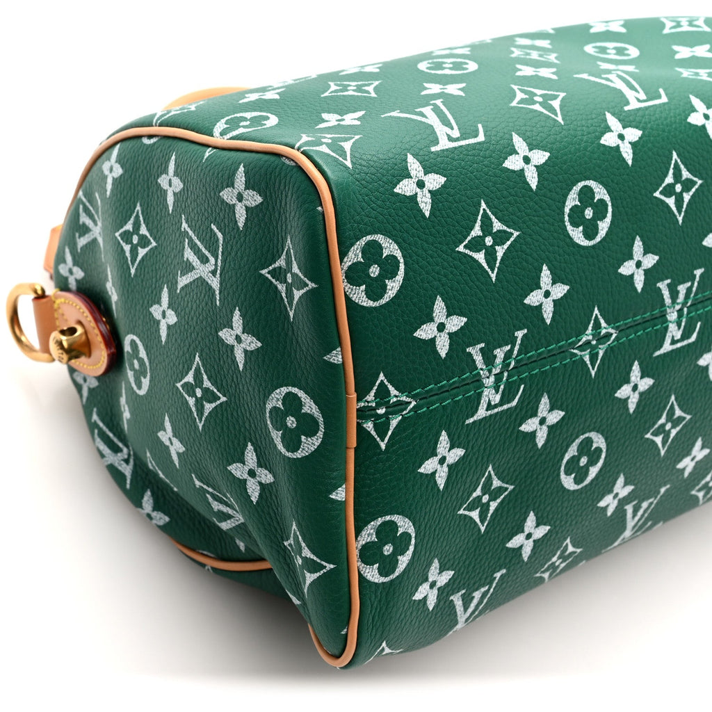 Calfskin Monogram Speedy P9 Bandouliere 25 Green