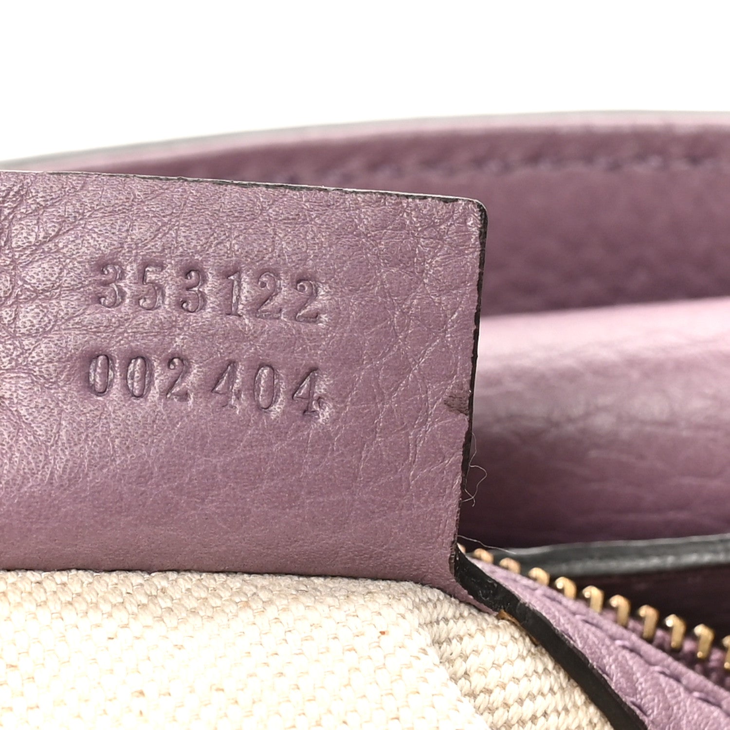 Pebbled Calfskin Old Libeccio Miss GG Tote Purple