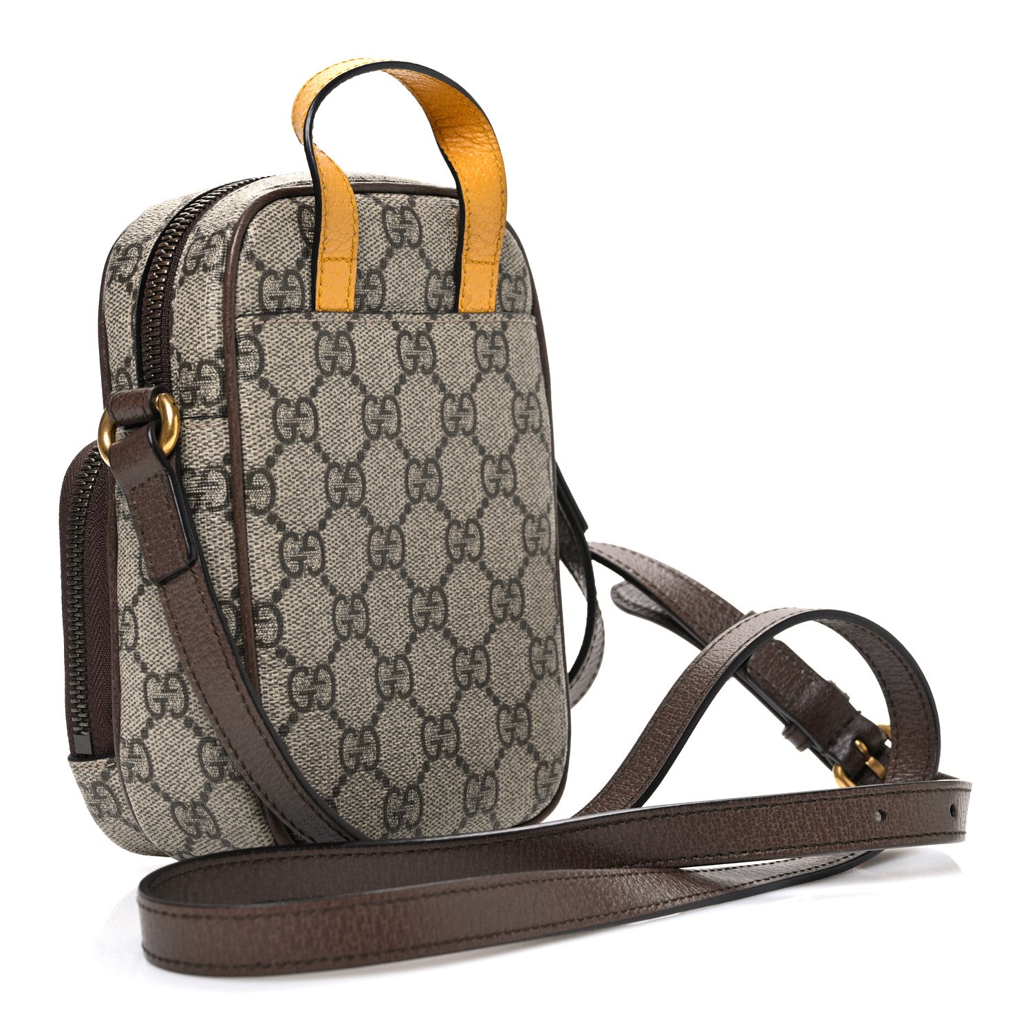 GG Supreme Monogram Mini Neo Vintage Double Zip Messenger Bag Beige New Acero Crop