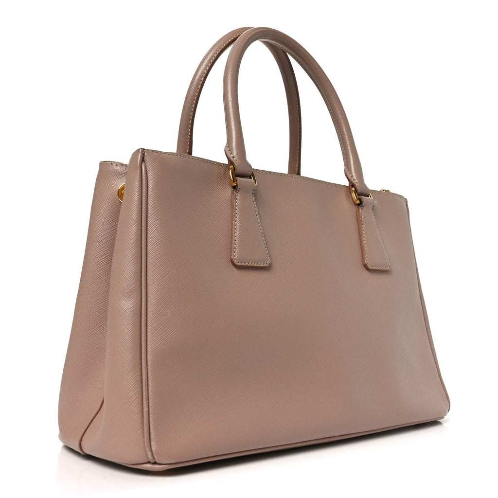 Saffiano Small Galleria Double Zip Tote Cammeo