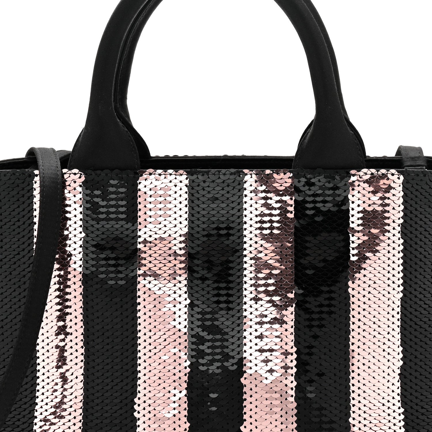 Sequin Broccato Tote Black Cipria