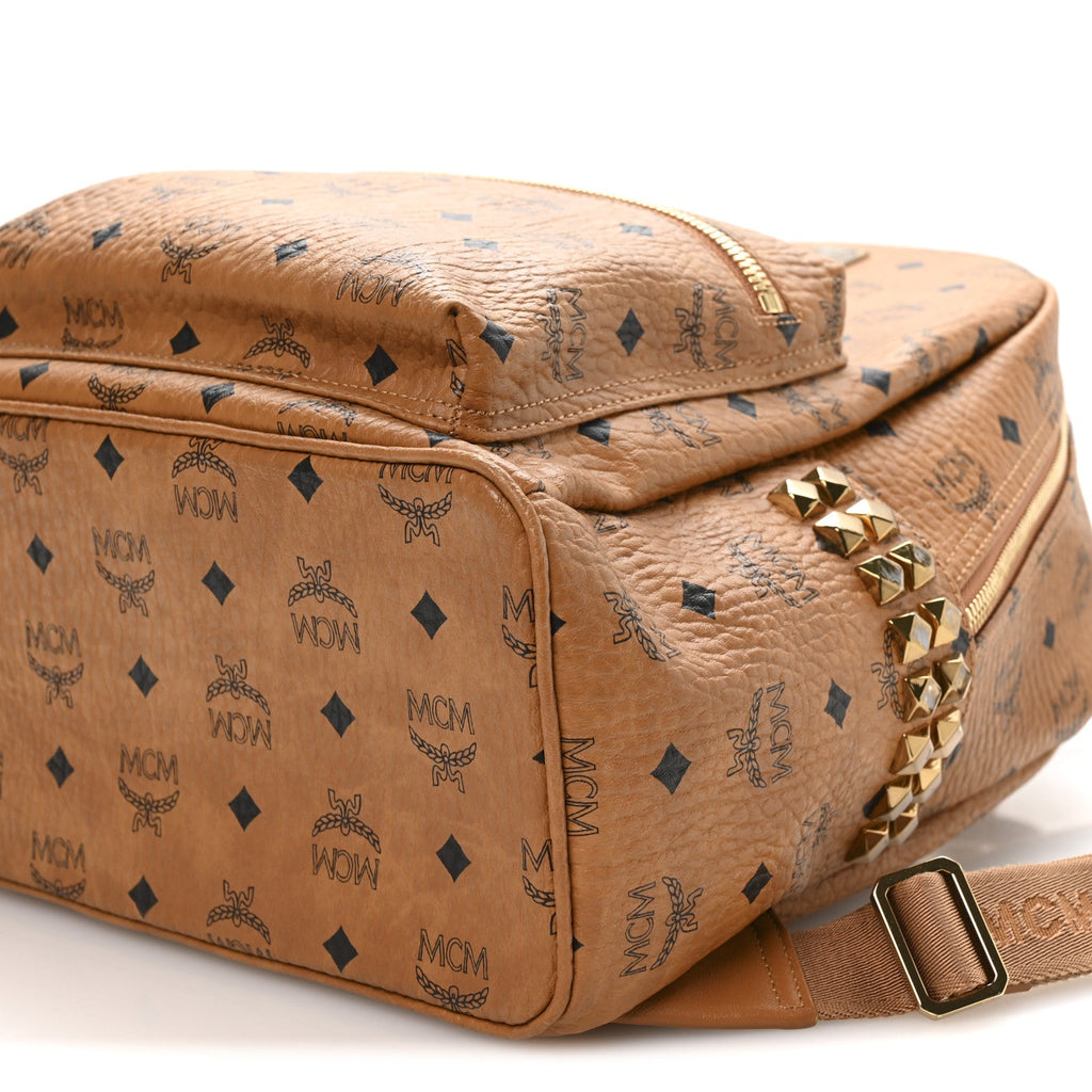 Visetos Small Side Stud Stark Backpack Cognac