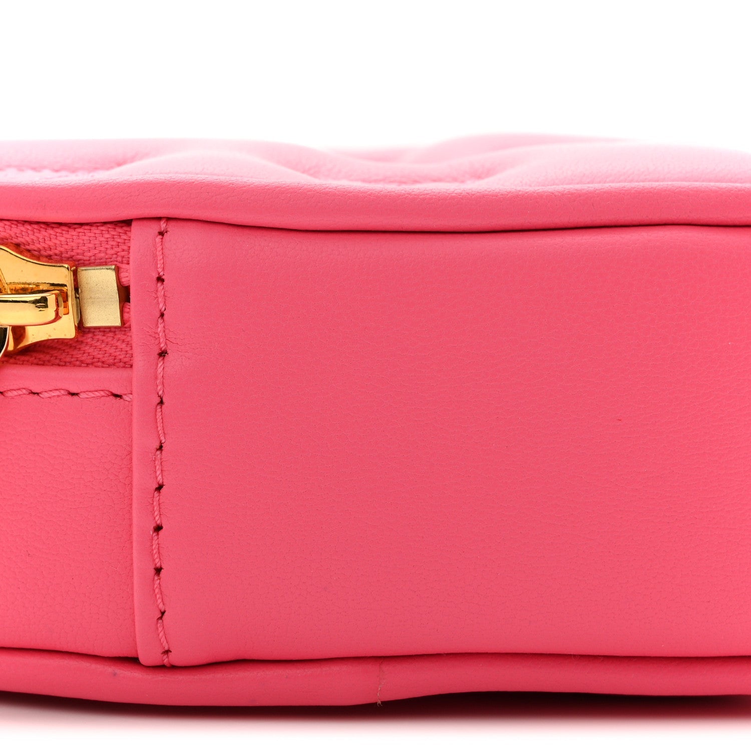 Calfskin Embroidered Monogram Pop My Heart Bag Pouch Dragon Fruit Pink