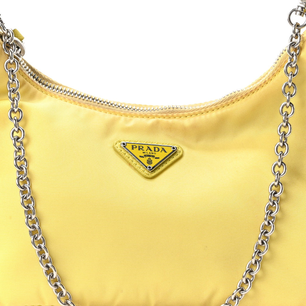 Nylon Saffiano Re-Edition 2005 Shoulder Bag Ananas