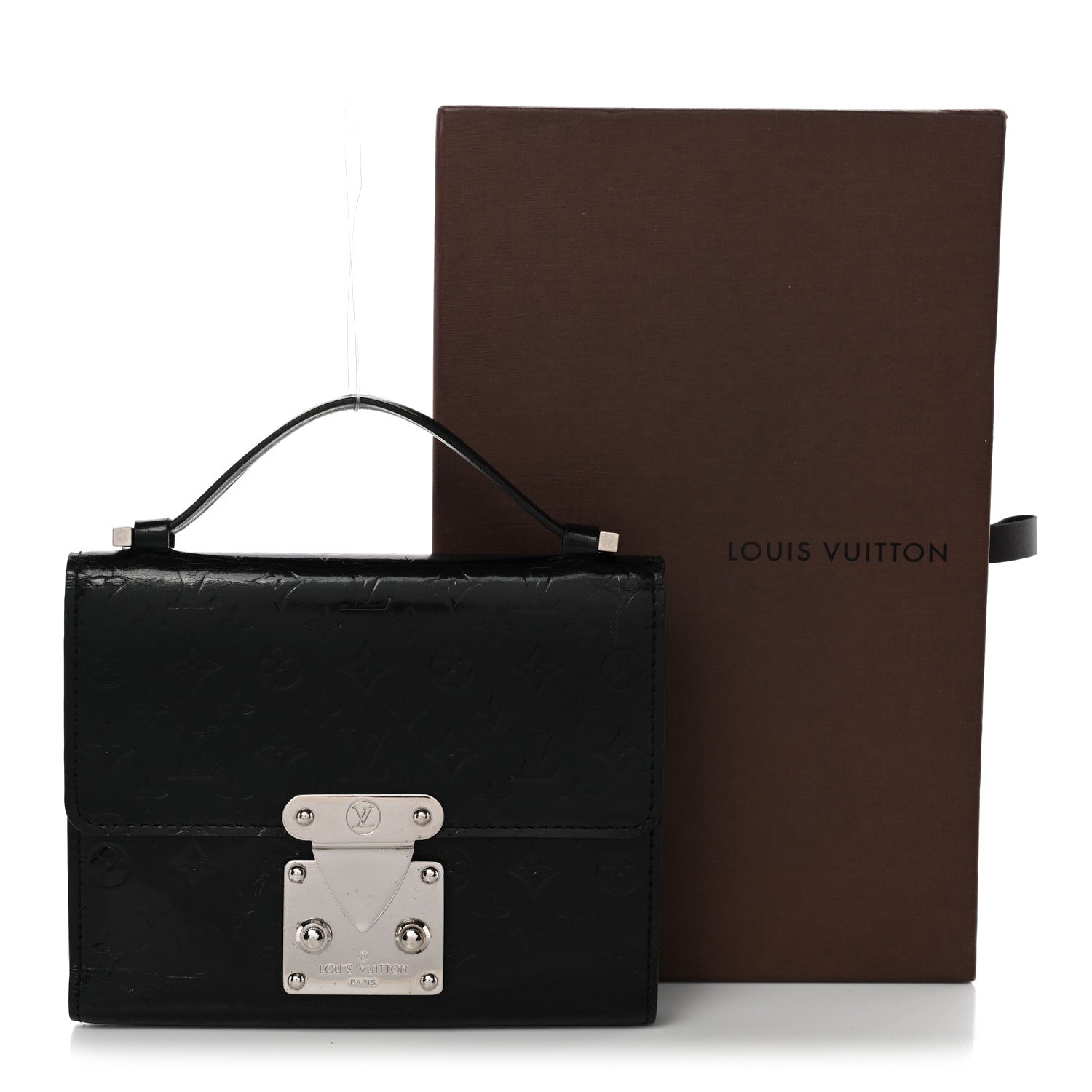 Vernis Glace Anouchka PM Wallet Black