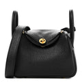 Taurillon Clemence Mini Lindy 20 Black