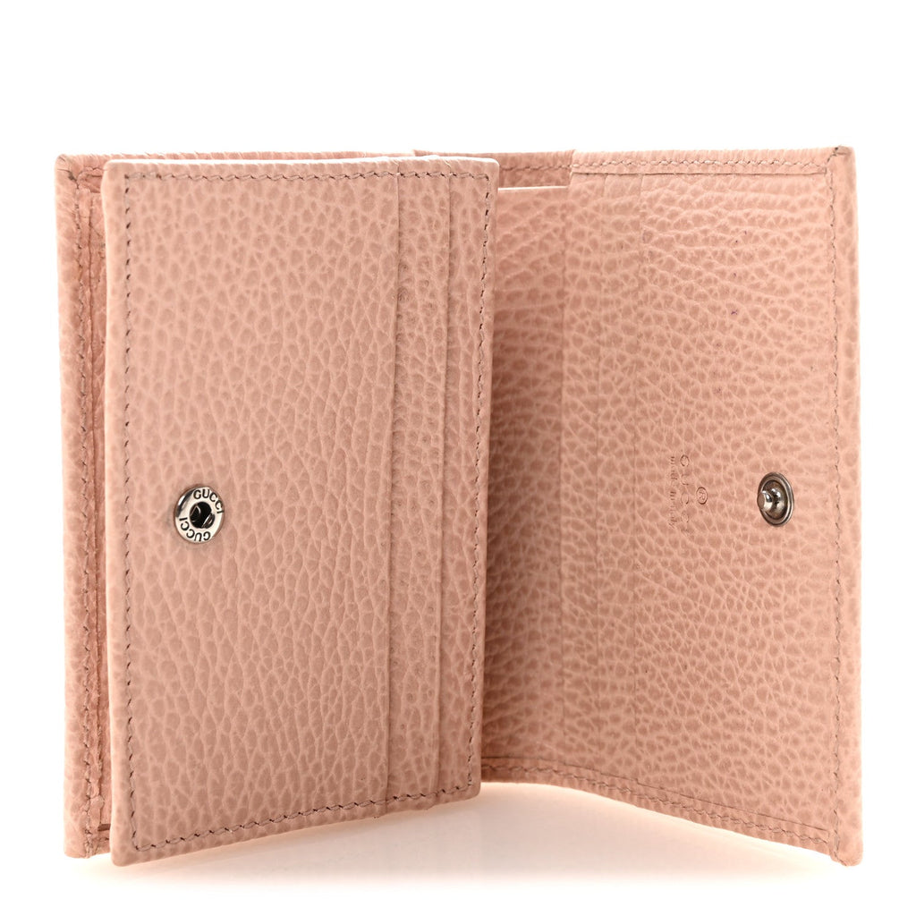Dollar Calfskin Enamel Monochrome GG Marmont  Case Perfect Pink