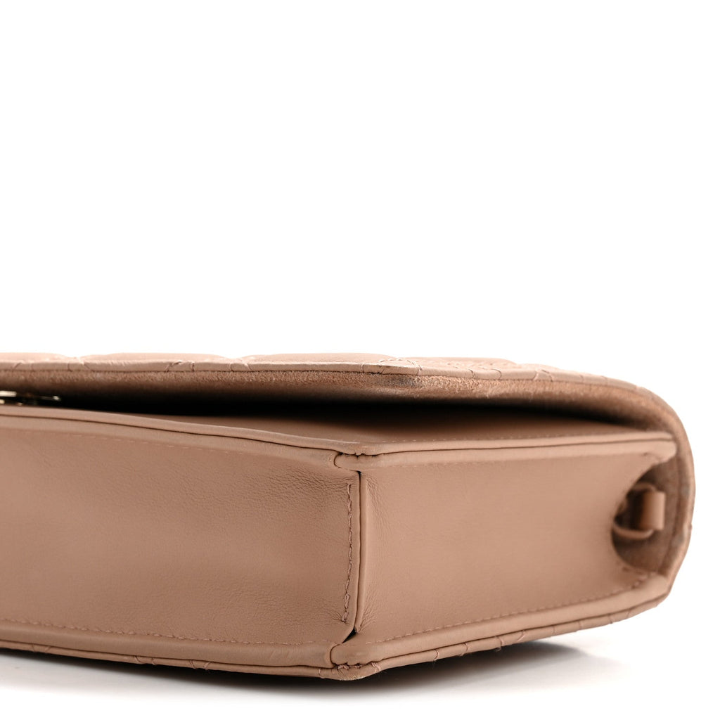 Ultra Matte Calfskin Cannage Lady Dior Clutch Fard