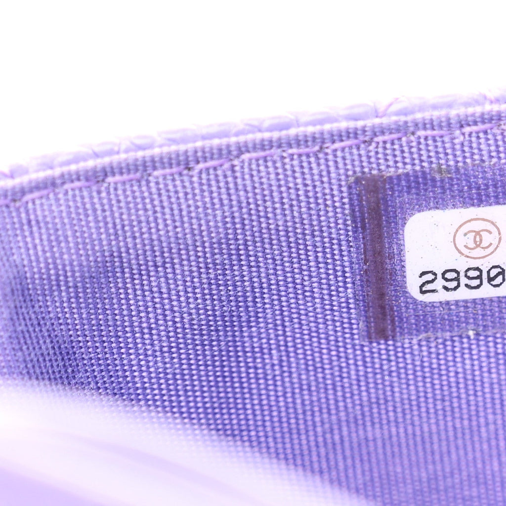 Caviar Quilted Incognito  Holder Purple
