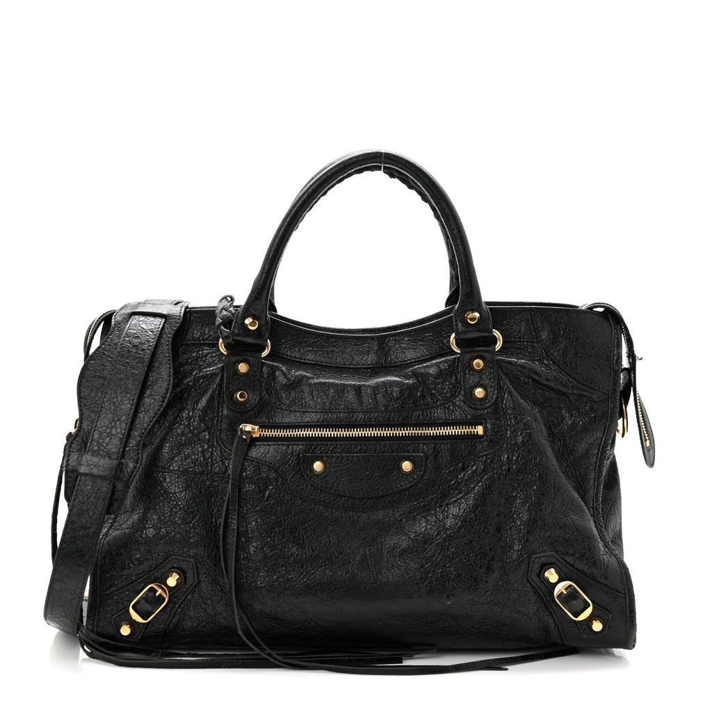 Agneau Classic Gold Hardware City Black
