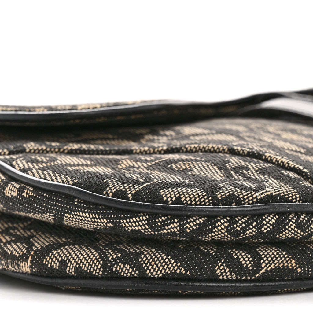 Monogram Saddle Bag Black