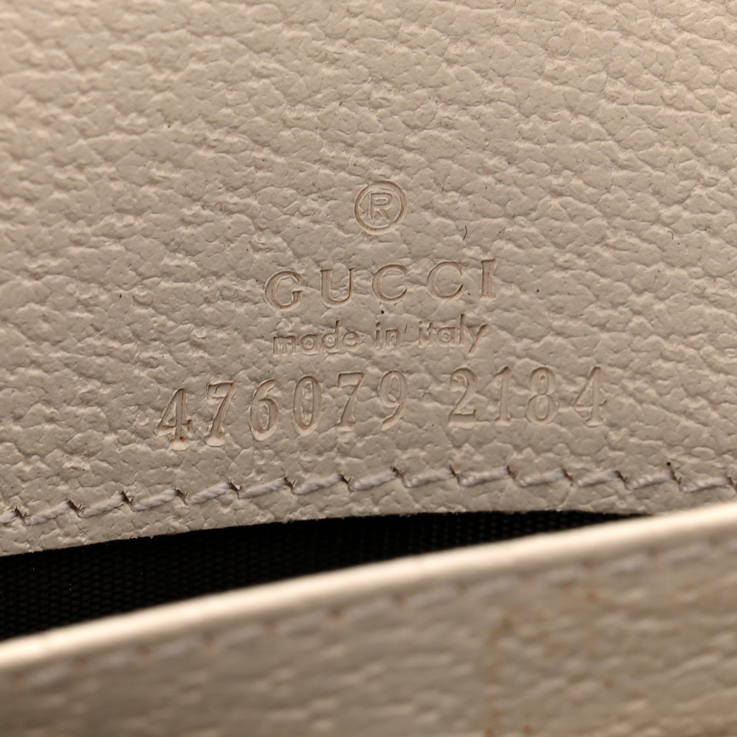 GG Supreme Monogram Web Queen Margaret Chain Wallet White