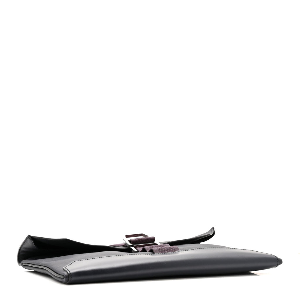 Taurillon Cristobal Vache Hunter Cityslide Clutch Bleu Indigo Raisin