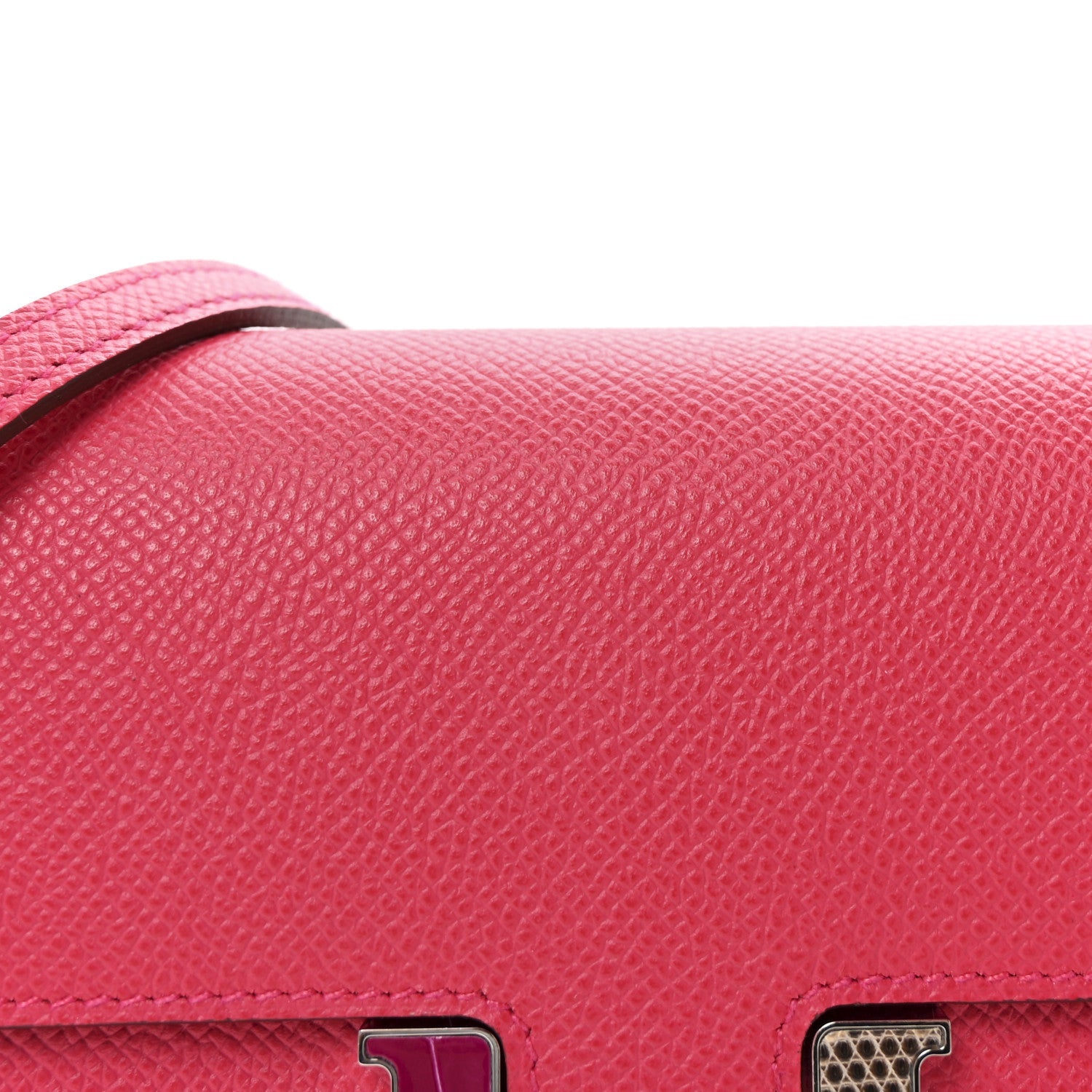 Epsom Alligator Lizard Constance Wallet To Go Rose Extreme