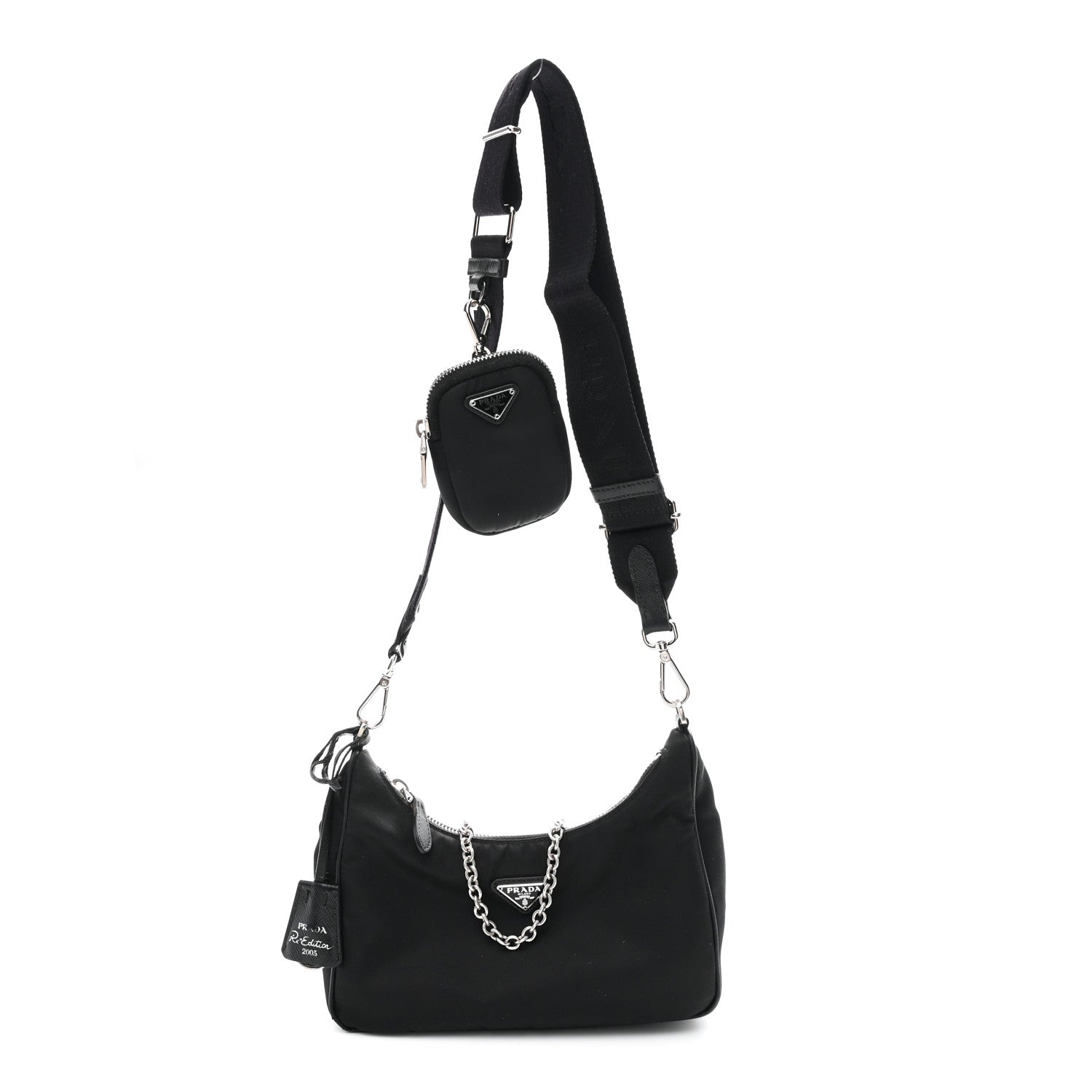 Nylon Re-Edition 2005 Shoulder Bag Black