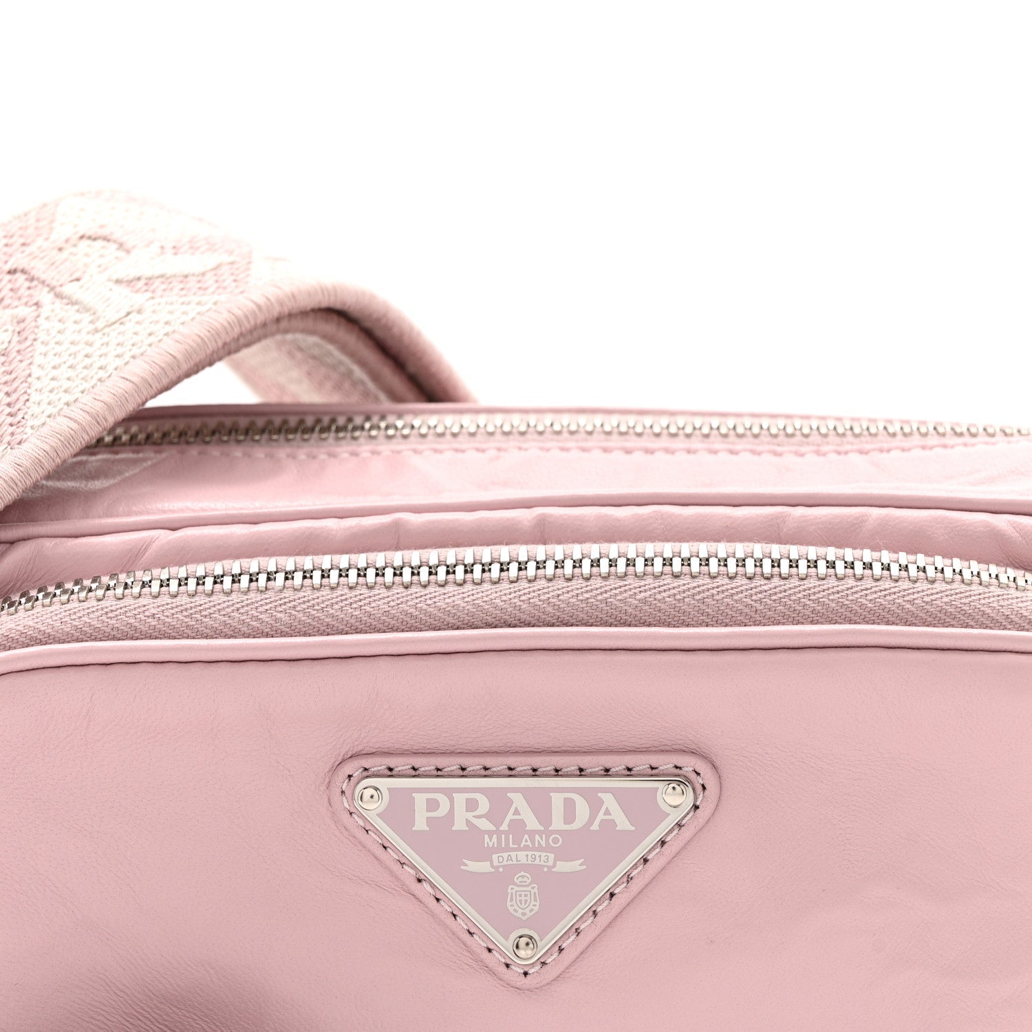 Nappa Antique Multi-Pocket Shoulder Bag Alabastro